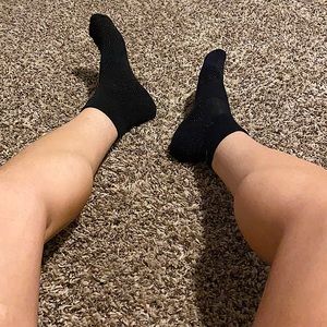 Low cut used gym socks